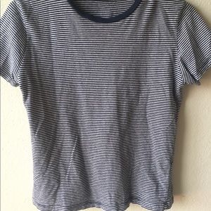 Brandy Melville ringer navy stripe
